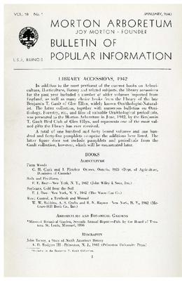Bulletin of Popular Information V. 18 No. 1