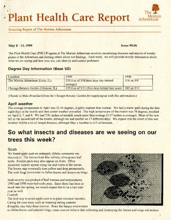 Plant Health Care Report: Issue 99.06