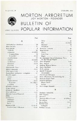 Bulletin of Popular Information V. 29 Index 