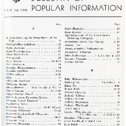 Bulletin of Popular Information V. 26 Index 