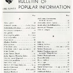 Bulletin of Popular Information V. 25 Index 