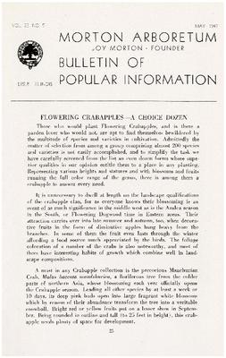 Bulletin of Popular Information V. 22 No. 05
