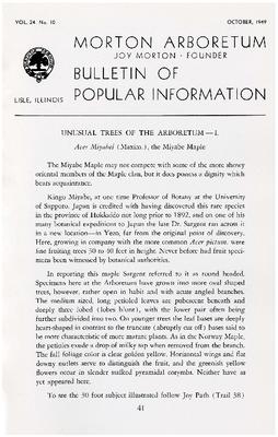 Bulletin of Popular Information V. 24 No. 10