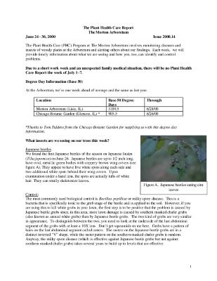 Plant Health Care Report: Issue 2000.14