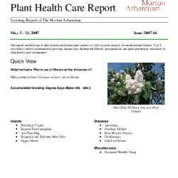 Plant Health Care Report: Issue 2007.04