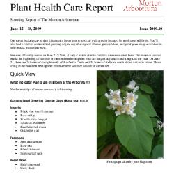 Plant Health Care Report: Issue 2009.10