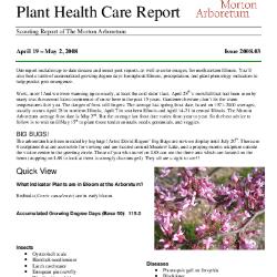 Plant Health Care Report: Issue 2008.03