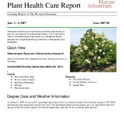 Plant Health Care Report: Issue 2007.08