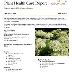 Plant Health Care Report: Issue 2008.11