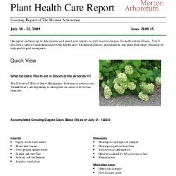 Plant Health Care Report: Issue 2009.15