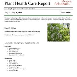 Plant Health Care Report: Issue 2009.07