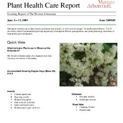 Plant Health Care Report: Issue 2009.09