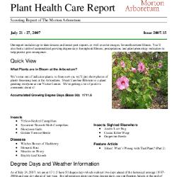 Plant Health Care Report: Issue 2007.15