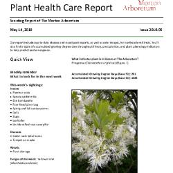 Plant Health Care Report: Issue 2010.05