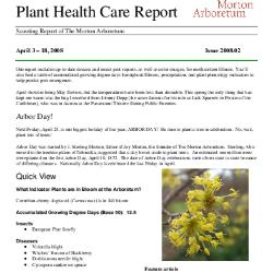 Plant Health Care Report: Issue 2008.02