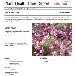Plant Health Care Report: Issue 2009.04