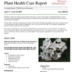 Plant Health Care Report: Issue 2009.03