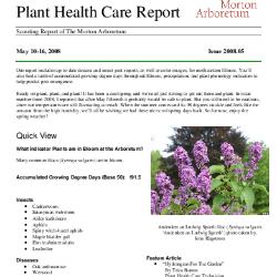 Plant Health Care Report: Issue 2008.05