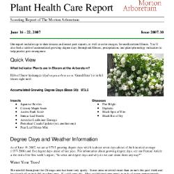 Plant Health Care Report: Issue 2007.10
