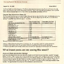 Plant Health Care Report: Issue 2003.21