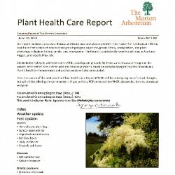 Plant Health Care Report: Issue 2011.08