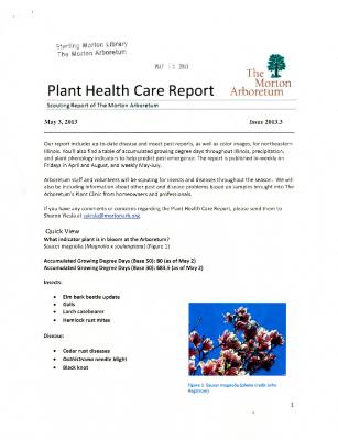 Plant Health Care Report: Issue 2013.3