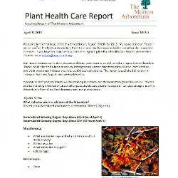 Plant Health Care Report: Issue 2013.1