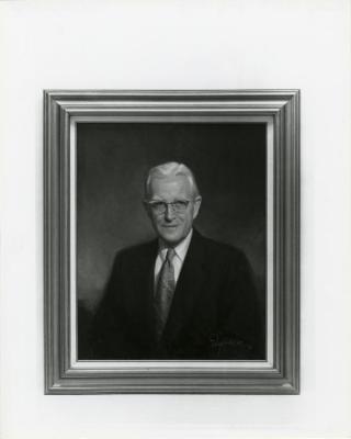 Clarence E. Godshalk, photograph of painted portrait
