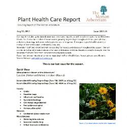 Plant Health Care Report: Issue 2013.16