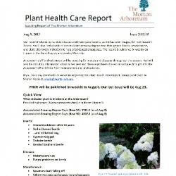 Plant Health Care Report: Issue 2013.15