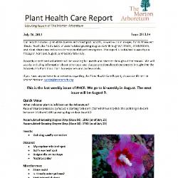 Plant Health Care Report: Issue 2013.14