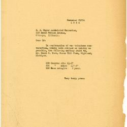 1934/11/05: E. A. Meyer Associated Nurseries to Edsel Ford