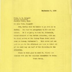 1924/09/02: Joy Morton to C. S. Sargent