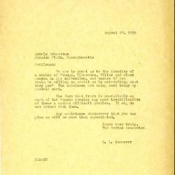 1935/08/29: E. L. Kammerer to Gentlemen [of the Arnold Arboretum]