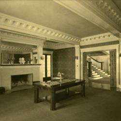 Arbor Lodge album: interior of house, room with fireplace