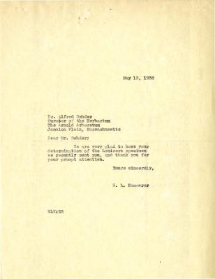 1938/05/12: E.L. Kammerer to Alfred Rehder