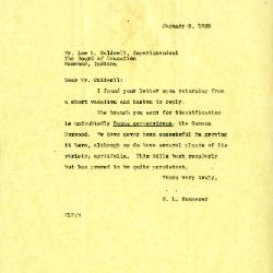 1935/01/03: E.L. Kammerer to Lee Caldwell