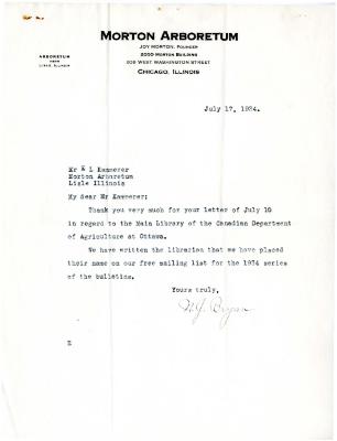 1934/07/17: N. J. Bryan to E.L. Kammerer