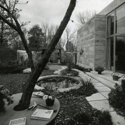 May T. Watts Reading Garden, view looking southwest