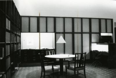Sterling Morton Library, reading room, southwest corner