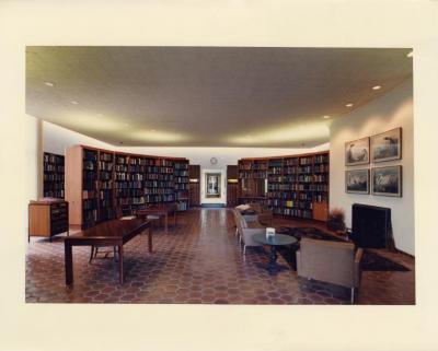 Sterling Morton Library, reading room center looking west