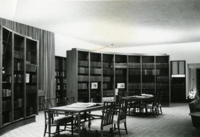 Sterling Morton Library, reading room, center, facing southwest