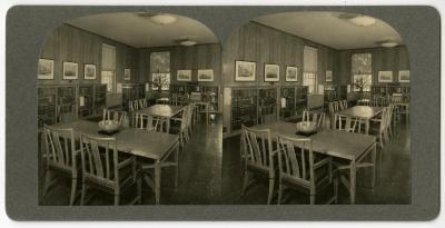 Administration Building Library, stereograph