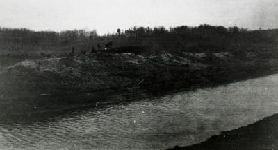 DuPage River, north of the Arboretum, just after dredging