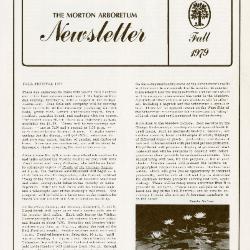 The Morton Arboretum Newsletter, Fall 1979