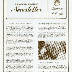 The Morton Arboretum Newsletter, Summer-Fall 1975