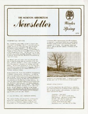 The Morton Arboretum Newsletter, Winter-Spring 1976