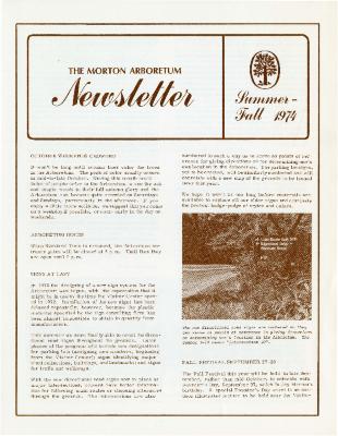 The Morton Arboretum Newsletter, Summer-Fall 1974