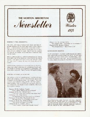 The Morton Arboretum Newsletter, Winter 1974