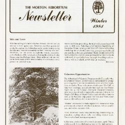 The Morton Arboretum Newsletter, Winter 1981